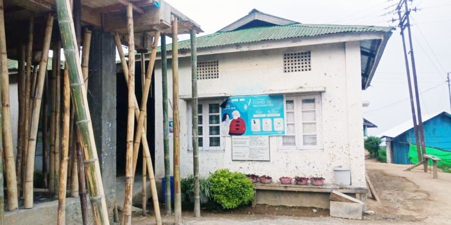 A view of the Community Health Centre (CHC), Shamator. Joint Co-ordination Committee (JCC), Shamator and others have been demanding the state government and the department concern to address the non-availability of adequate manpower and other workforce at CHC, Shamator. (Morung Photo)